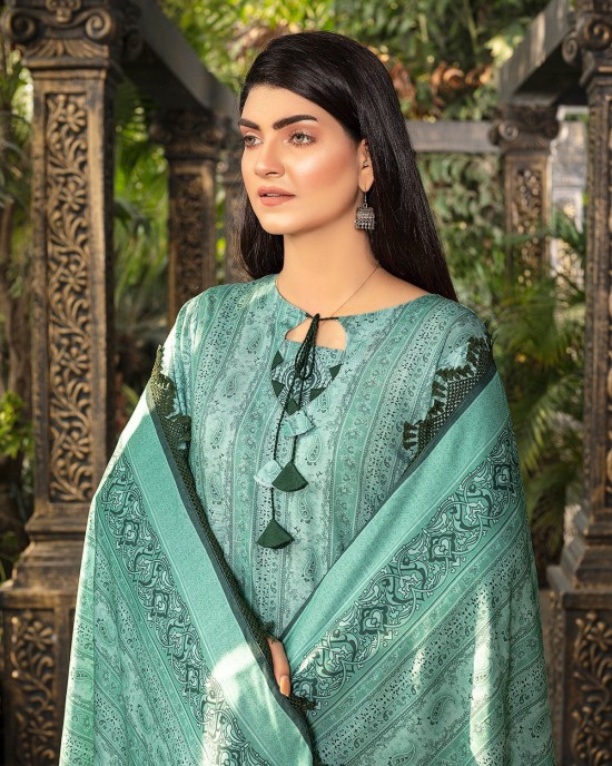 Gulnar Printed Slub Linen 3pc-GA1938