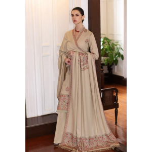 3PC Embroidered Karandi Suit with Heavy Embroidered Shawal -GA1941