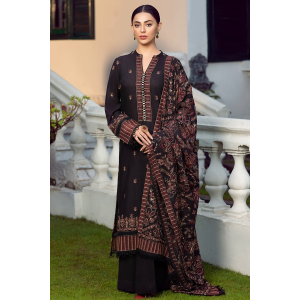 3PC Embroidered Karandi Suit with Heavy Embroidered Shawal -GA102170