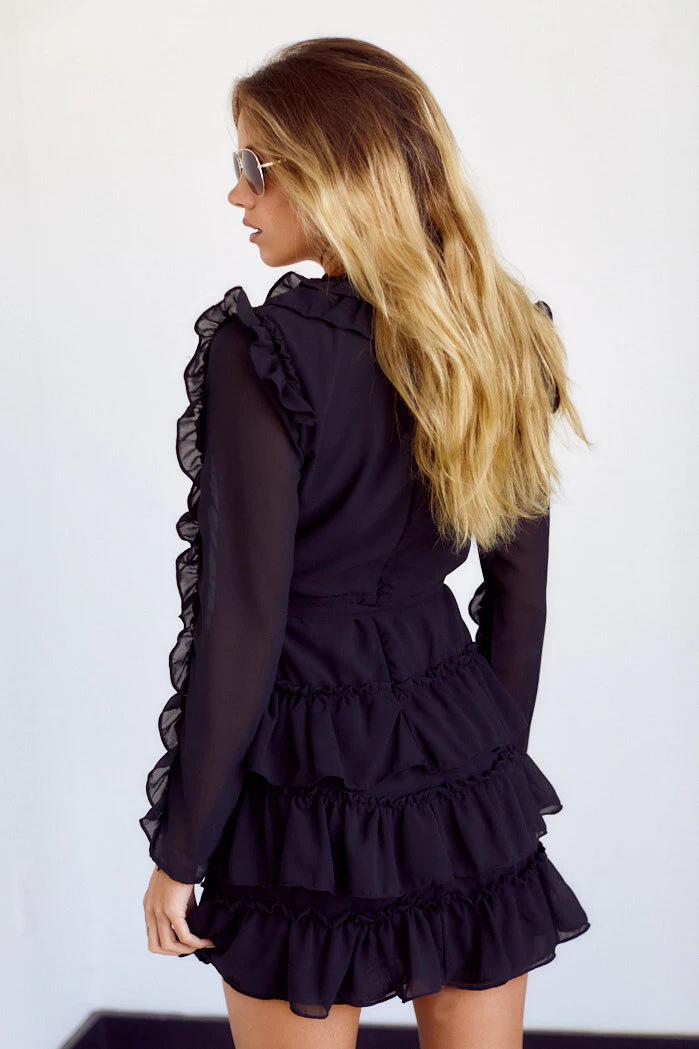 Lawson Long Sleeve Ruffle Detail Dress