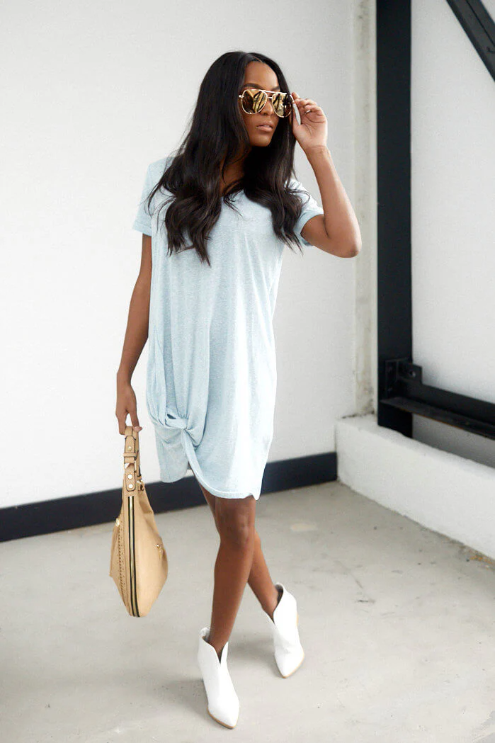 Z Supply Triblend Side Knot Dress Z Supply Triblend Side Knot Dress