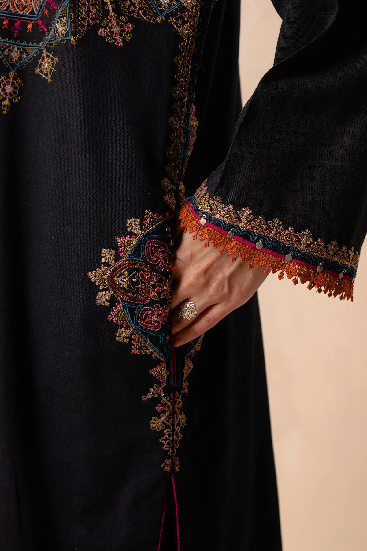 3PC Embroidered Dhanak with Printed Shawl - GA1783 3PC Embroidered Dhanak with Printed Shawl - GA1783
