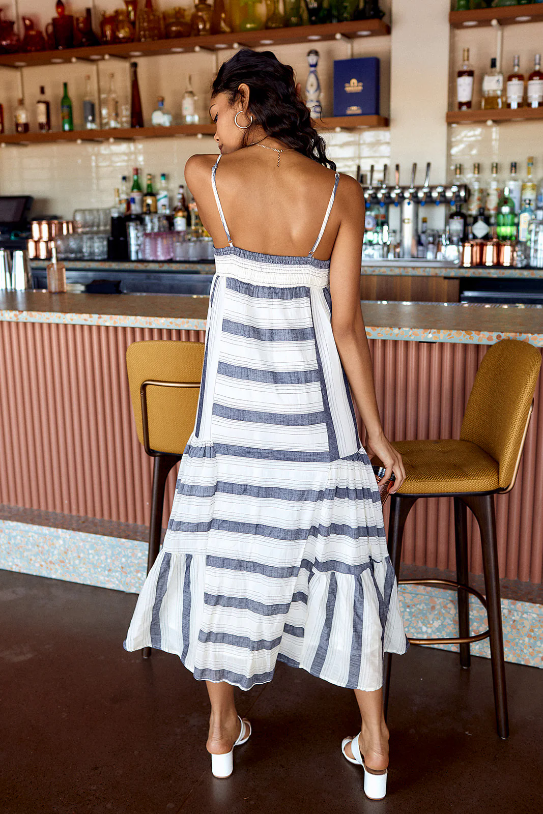 Calder Striped Maxi Dress