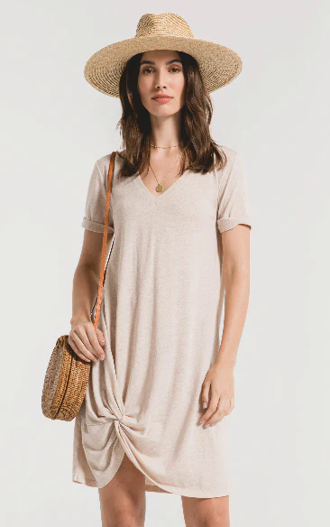 Z Supply Triblend Side Knot Dress Z Supply Triblend Side Knot Dress