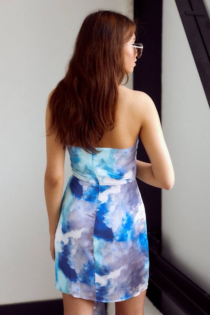 Lola High Neck Printed Dress