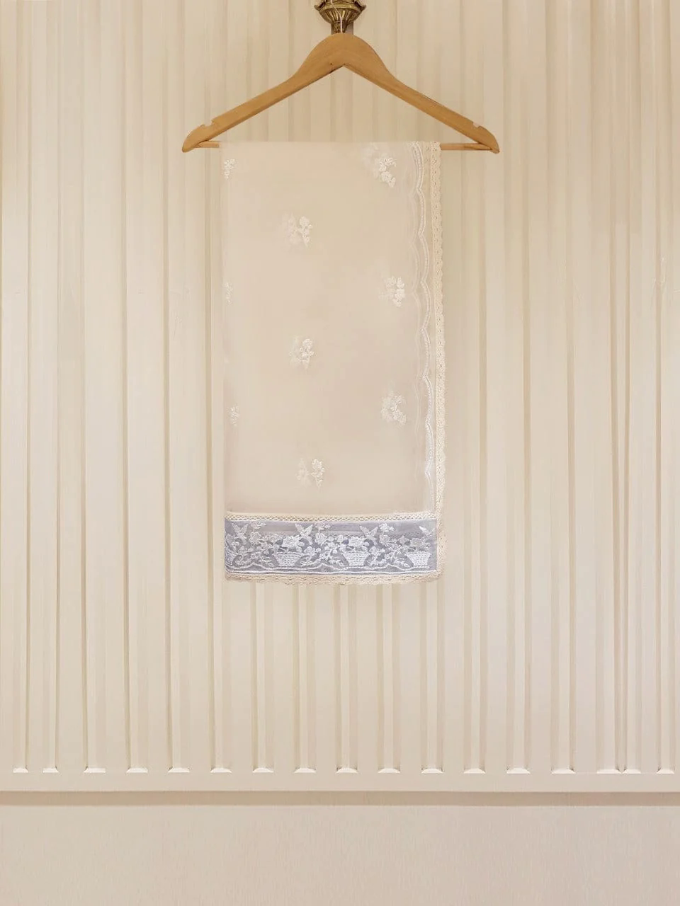 Heavy Embroidered  with Hand Work  organza dupatta-GA1624