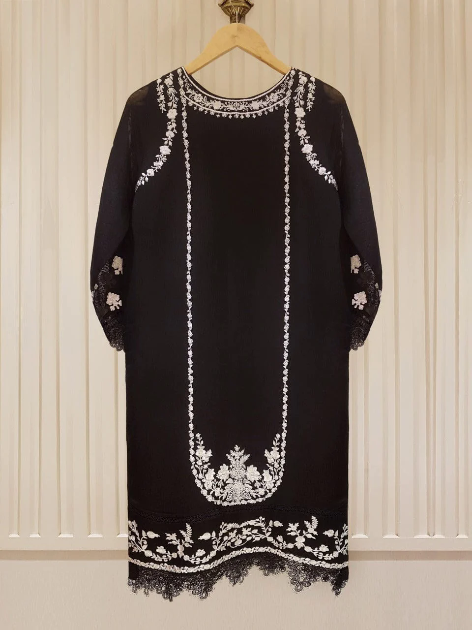 Heavy Embroidered  with Embroidered Organza dupatta-Ga1680