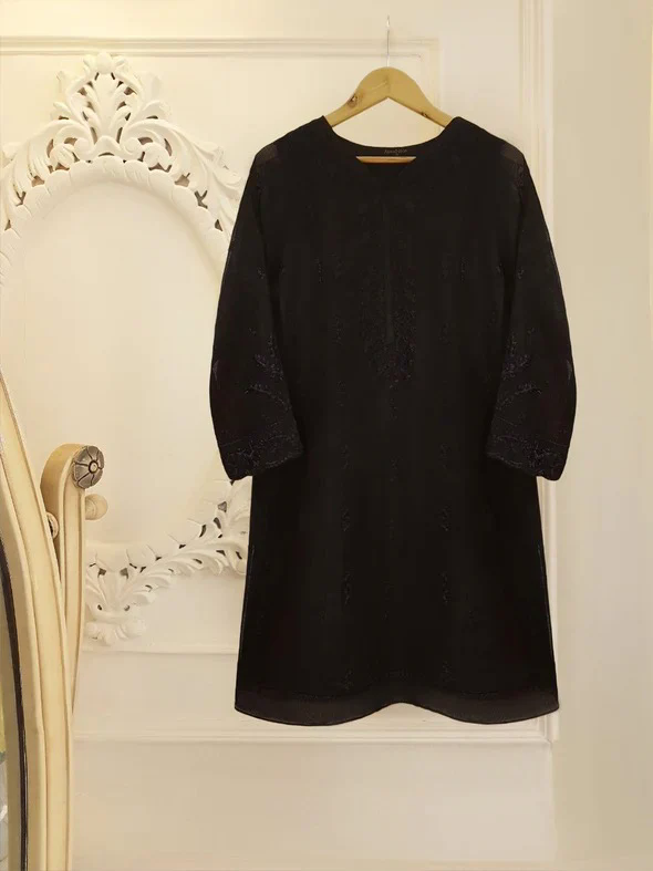 Heavy Embroidered  with organza dupatta-GA1687