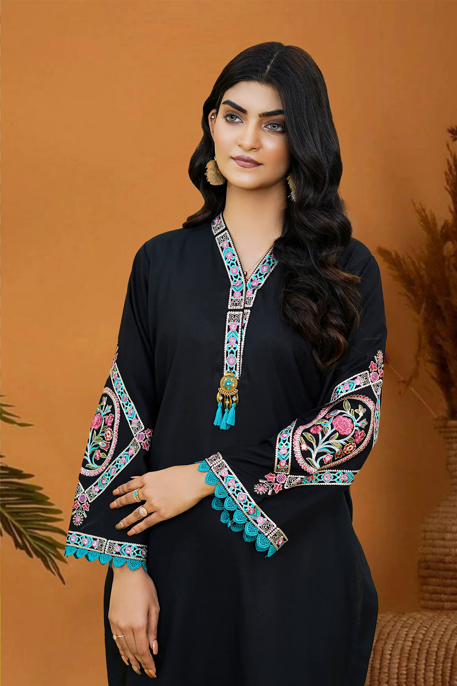 Nastaran Embroidered Dhanak 2pc- GA1923