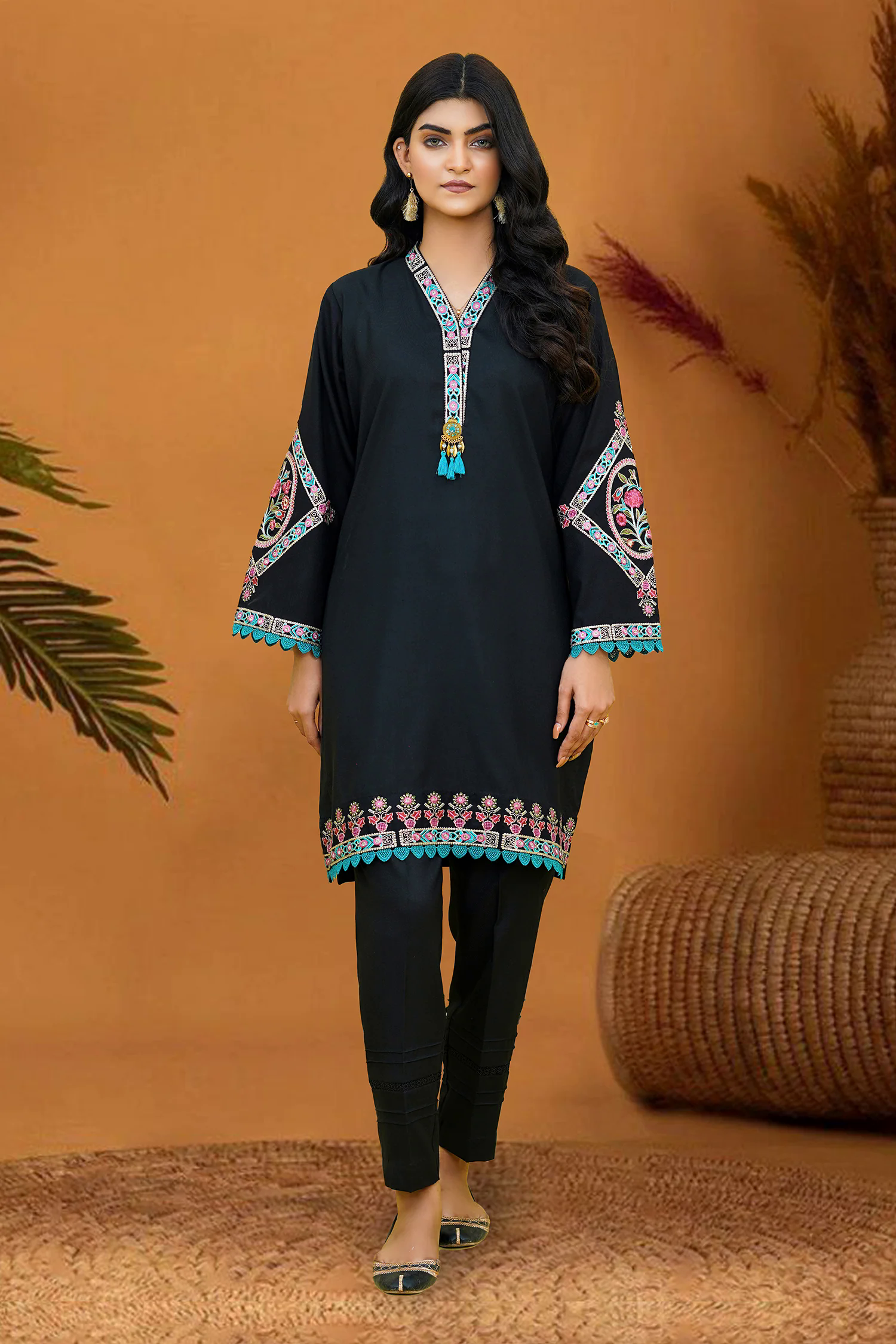 Nastaran Embroidered Dhanak 2pc- GA1923