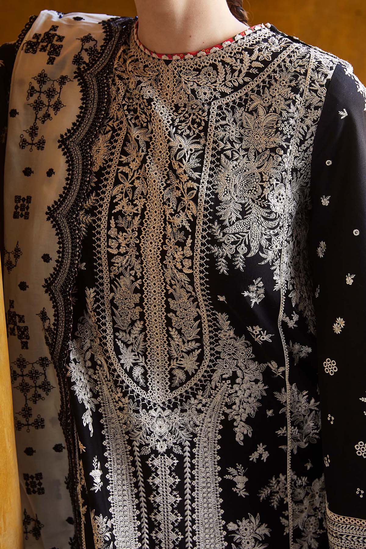 3PC Embroidered Lawn Suit with Printed Cotton Slub Net Dupatta -GA2003 3PC Embroidered Lawn Suit with Printed Cotton Slub Net Dupatta -GA2003