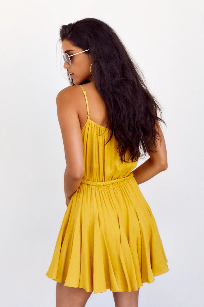 Clara Sleeveless Swing Wrap Dress