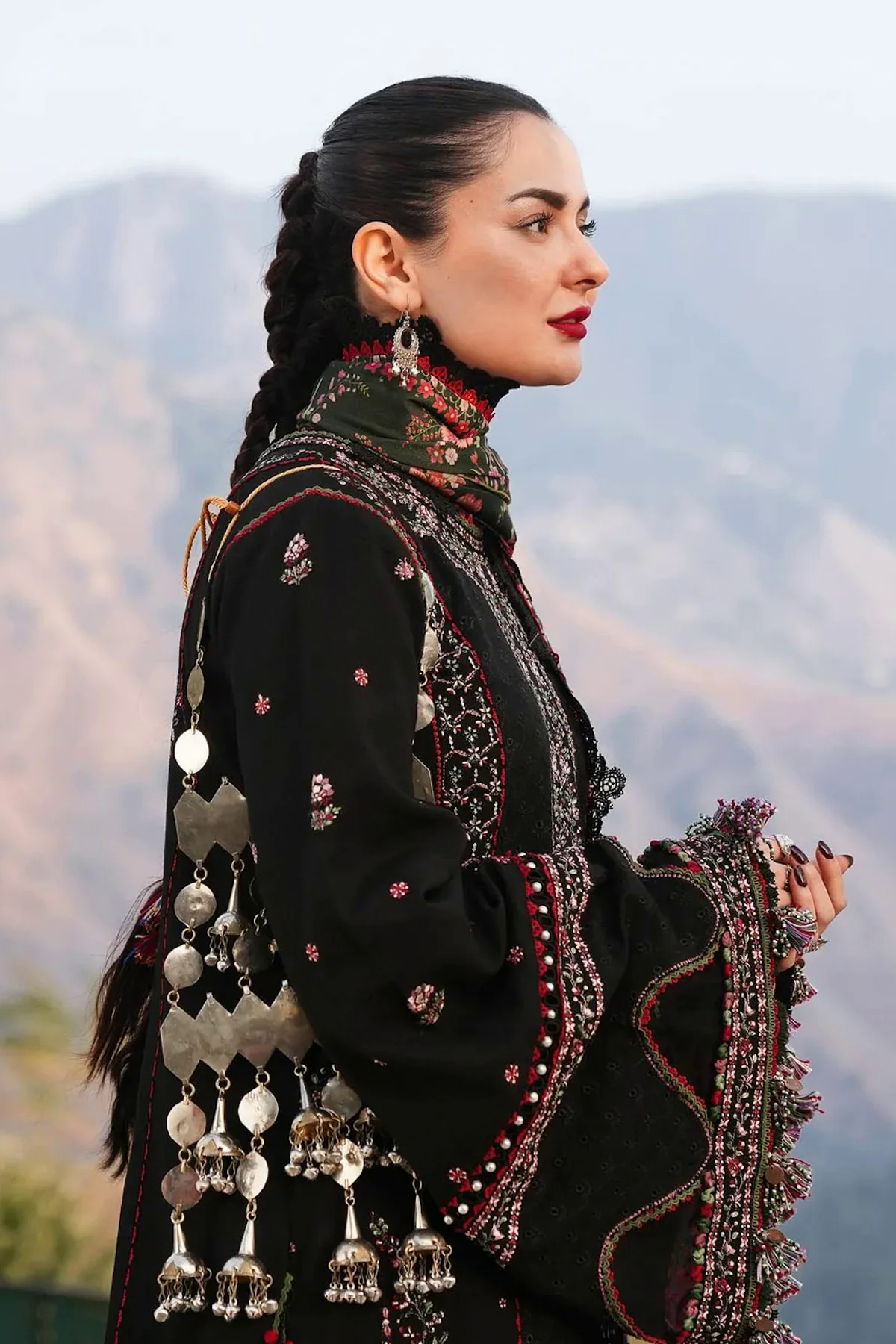 3PC Embroidered Lawn Suit with Printed Cotton Net Dupatta -GA2006