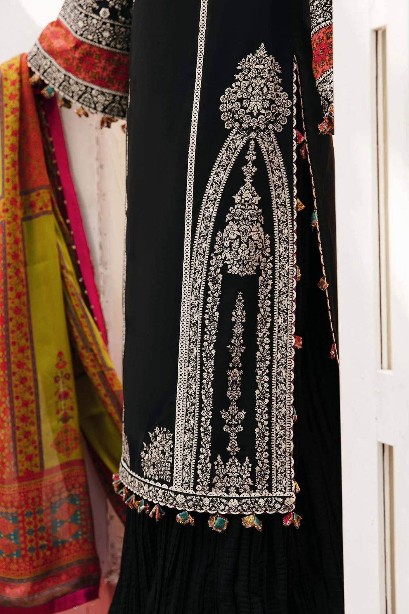 3PC Embroidered Lawn Suit with Printed Silk Dupatta -GA2008
