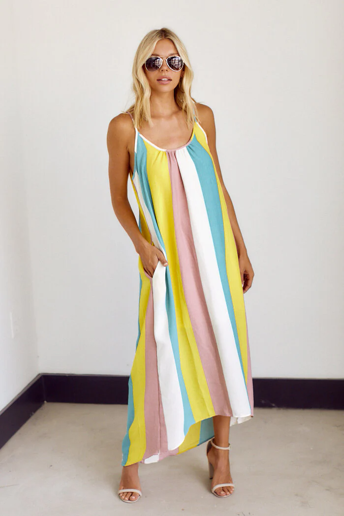 Olivia Stripe Maxi Dress