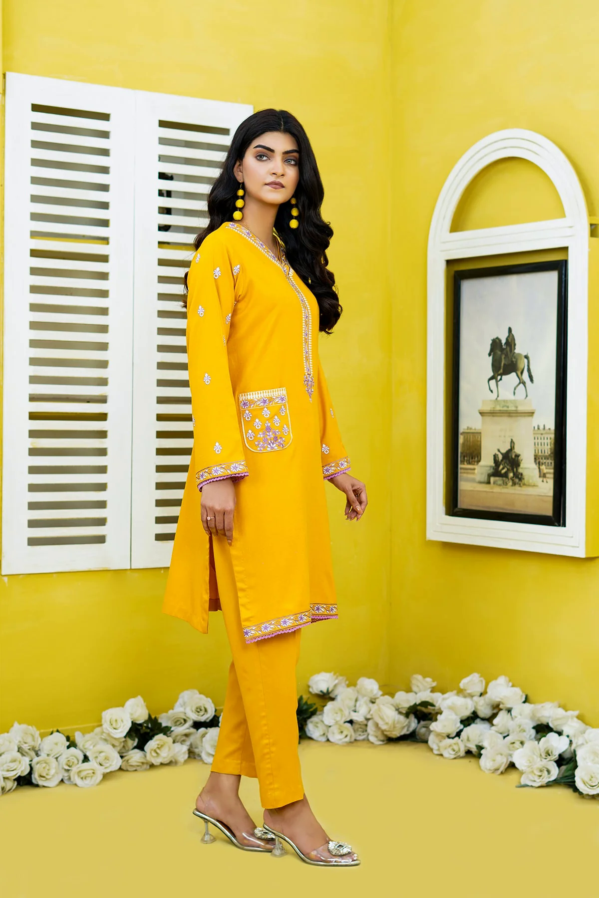 Parvaneh Embroidered Dhanak 2pc- GA1957
