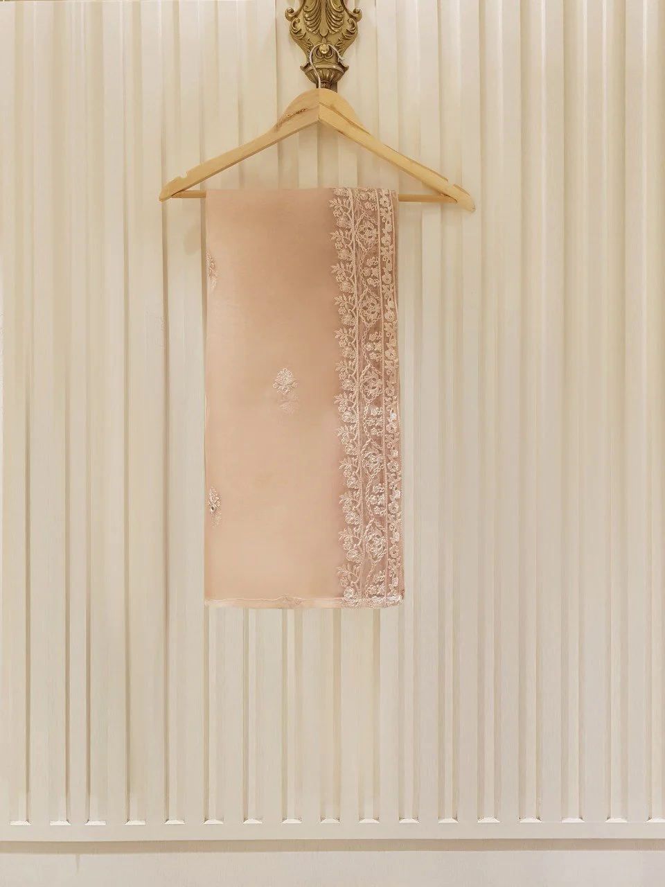 Heavy Embroidered  with Hand Work  organza dupatta-GA10193