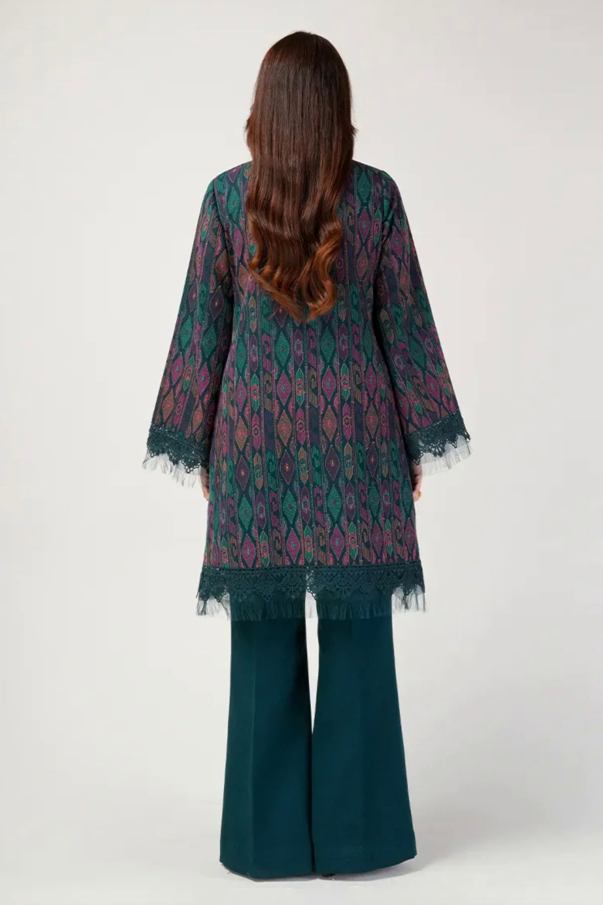 Embroidered Lawn 3pc with Embroidered Crinkle Chiffon Dupatta- GA2026