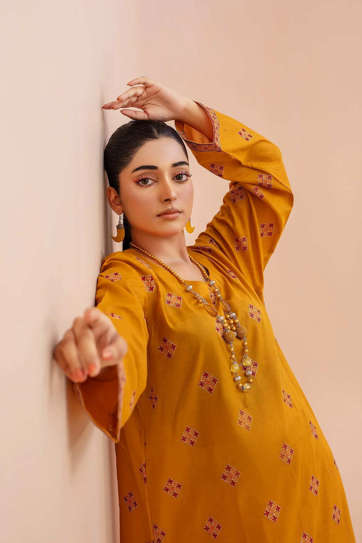 Original Ready to Wear Mustard Embroidered Lawn 2pc - ZJ058-1