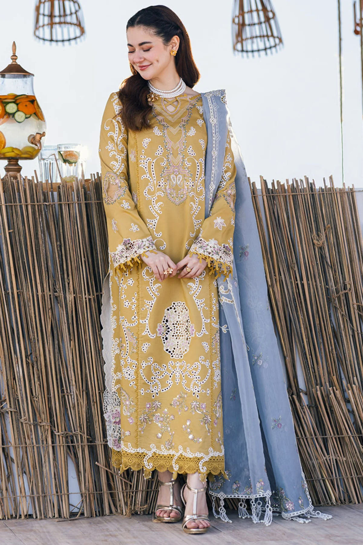 Embroidered Lawn 3pc with Embroidered Slub Net dupatta-GA1894 Embroidered Lawn 3pc with Embroidered Slub Net dupatta-GA1894